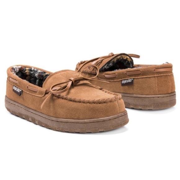 MUK LUKS Men\'s Paul Printed Berber Suede
Slipper-Tan 11 nwt main image 4